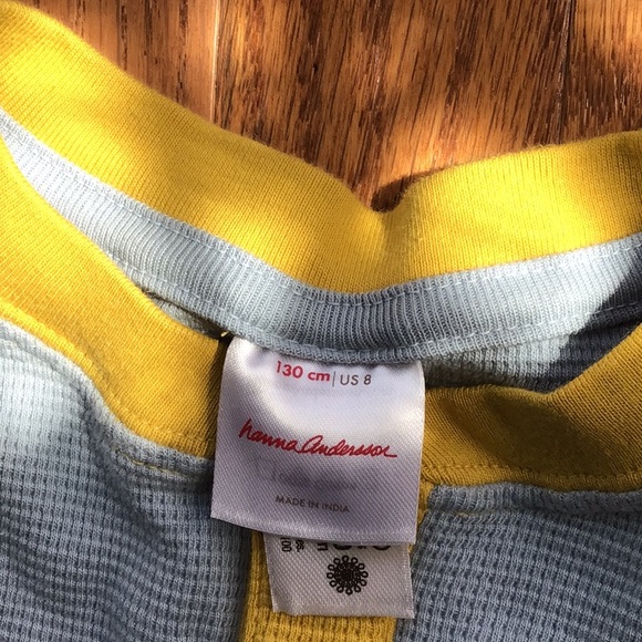 Hanna Andersson color block thermal boy size 8 - Picture 4 of 5